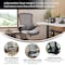 Flash Furniture Kelista Mid-Back Dark Gray Mesh Ergonomic Drafting Chair with Adjustable Foot Ring and Flip-Up Arms BL-X-5M-D-DKGY-GG - alternate 2